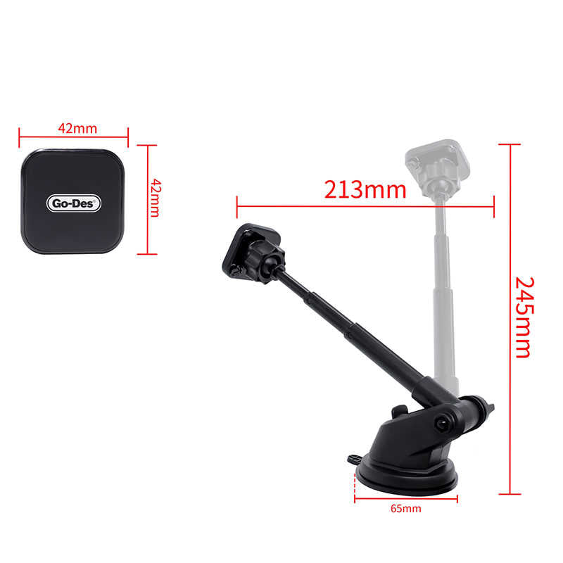 Go-Des GD-HD638 Magnetik Araç Telefon Tutucu - 6 Go-Des GD-HD638 Magnetik Araç Telefon Tutucu - 6